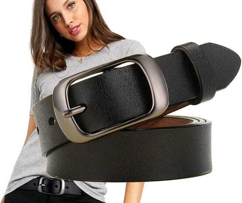 Damen leder gürtelschnalle - damen,