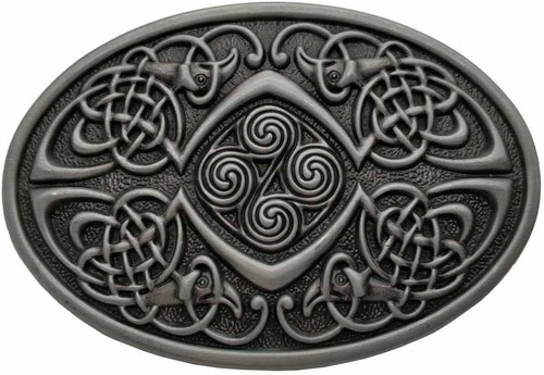 Gürtelschnalle oval celtic - gürtelschnalle,